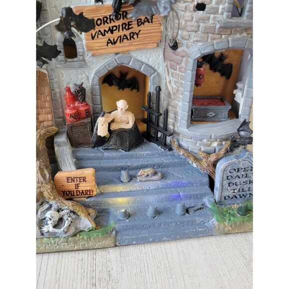 Lemax Vampire Bat Aviary 2011 spooky town Village accessory Halloween - Picture 3 of 12